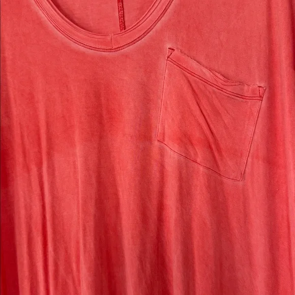 Free People We The Free Coral Short Sleeve Tee size large - Picture 6 of 6